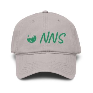Washed Baseball Cap with Embroidered NNS Logo